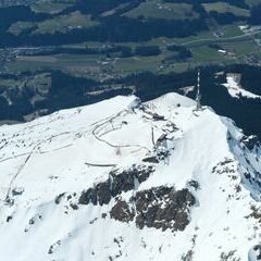 Flugwegposition um 11:37:55: Aufgenommen in der Nähe von Gemeinde St. Johann in Tirol, St. Johann in Tirol, Österreich in 2576 Meter